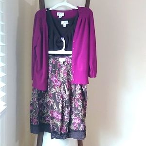 Loft Ensemble small sweaters 2p skirt